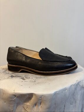 Cole Haan Women's "The Go-To" Loafer in Black Grainy Leather